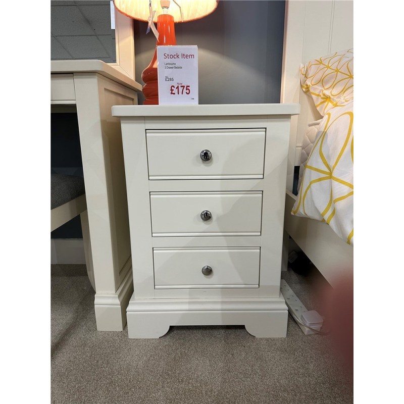 Clearance - Bedroom Lambourne 3 Drawer Bedside Chest Clearance - Bedroom Lambourne 3 Drawer Bedside Chest