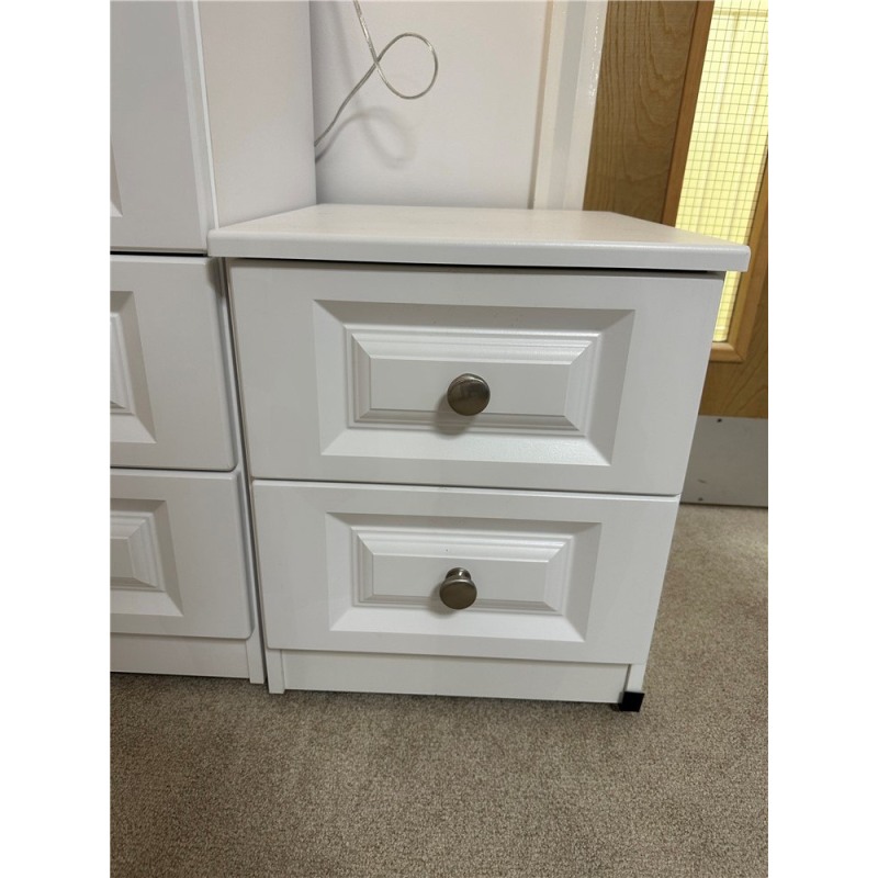 Clearance - Bedroom Lazio 2 Drawer Bedside Chest Clearance - Bedroom Lazio 2 Drawer Bedside Chest