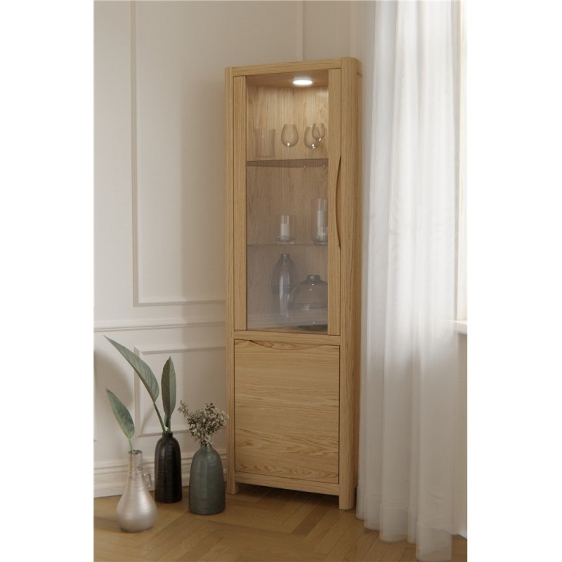 Malmo Corner Display Cabinet Reynolds Furniture