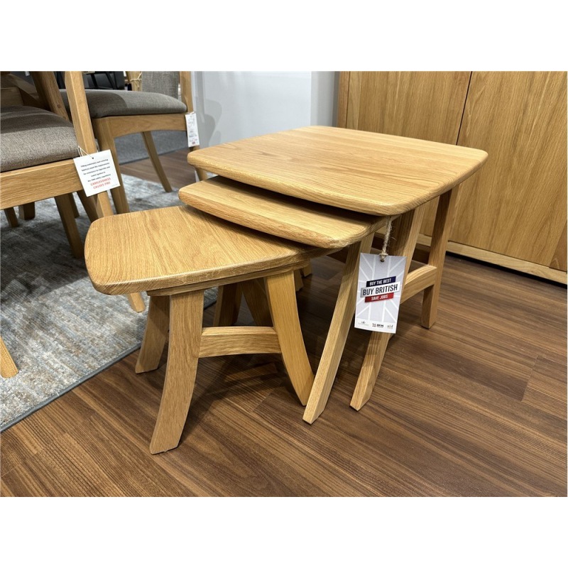 Clearance - Dining Albury Solid Oak Nest Clearance - Dining Albury Solid Oak Nest