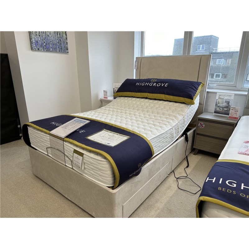 Clearance - Bedroom Highgrove Burton 120 x 200cm Adjustable bed with drawers and Capel headboard Clearance - Bedroom Highgrove Burton 120 x 200cm Adjustable bed with drawers and Capel headboard