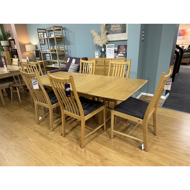 Clearance - Ercol Windsor Dining Table and 6 Penn Chairs Clearance - Ercol Windsor Dining Table and 6 Penn Chairs
