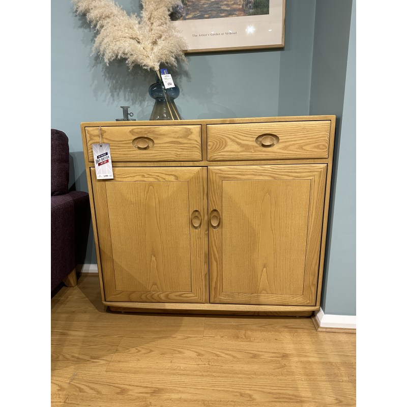 Clearance - Ercol Windsor 2 Door High Sideboard Clearance - Ercol Windsor 2 Door High Sideboard