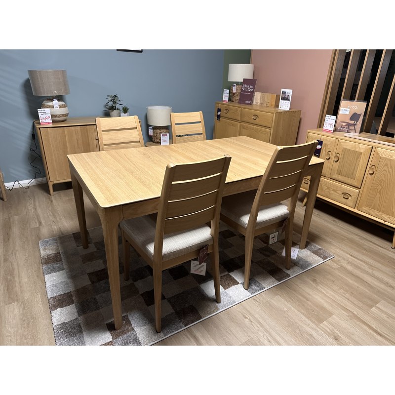 Clearance - Ercol Romana Table and 4x Chairs Clearance - Ercol Romana Table and 4x Chairs