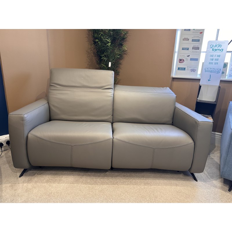 Clearance - Fama Baltia Leather Power Recliner Sofa with Battery Pack Clearance - Fama Baltia Leather Power Recliner Sofa with Battery Pack