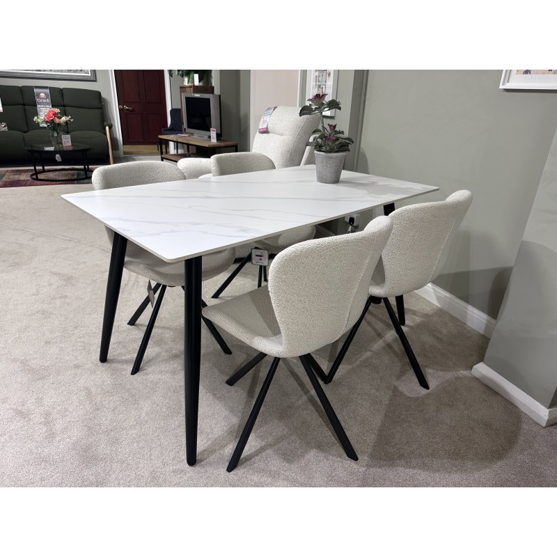 Clearance - Wicklow Dining Table and 4 Batilda Chairs Clearance - Wicklow Dining Table and 4 Batilda Chairs