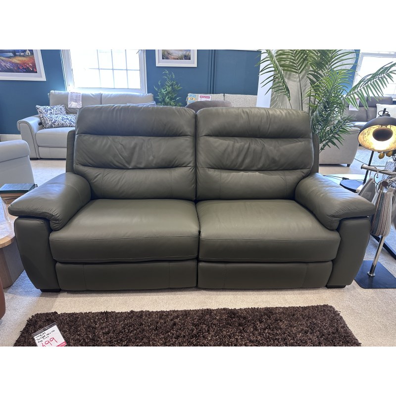 Clearance - Matera 2.5 Seater Power Recliner Sofa with Lumbar Support Clearance - Matera 2.5 Seater Power Recliner Sofa with Lumbar Support