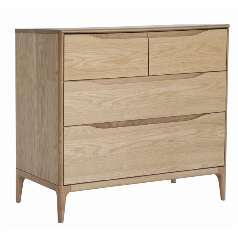 Rimini 4 Drawer Low Wide Chest Rimini 4 Drawer Low Wide Chest