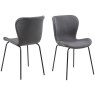 Hunston Batilda Dining Chair Dark Grey Fabric Hunston Batilda Dining Chair Dark Grey Fabric