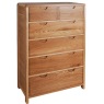 Bosco Bedroom 6 Drawer Tall Wide Chest