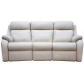 Kingsbury (leather) 3 Seater Elec Rec DBL Curved Sofa with USB