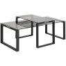 Contemporary Occasional Katrine Coffee Table Set Smoke