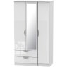 Galahad Tall Triple 2 Drawer Mirror Robe Galahad Tall Triple 2 Drawer Mirror Robe