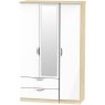 Galahad Triple 2 Drawer Mirror Robe Galahad Triple 2 Drawer Mirror Robe