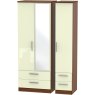 Lancelot Tall Triple 2 Drawer Mirror + Drawer Robe Lancelot Tall Triple 2 Drawer Mirror + Drawer Robe