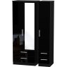 Lancelot Tall Triple 2 Drawer Mirror + Drawer Robe Lancelot Tall Triple 2 Drawer Mirror + Drawer Robe