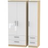 Lancelot Triple 2 Drawer + Drawer Robe Lancelot Triple 2 Drawer + Drawer Robe