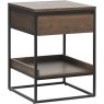 Remi Smoked Oak Lamp Table Remi Smoked Oak Lamp Table