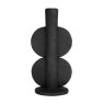 Present Time Home Decor Candle Holder Double Bubble Black