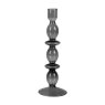 Present Time Home Decor Candle Holder Glass Art Bubbles Large BK