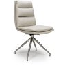 Biloxi Nobo Swivel Chair Brushed Steel (K/D) Brushed Steel Legs Biloxi Nobo Swivel Chair Brushed Steel (K/D) Brushed Steel Legs