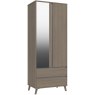 Trotton 2 Door Combi Robe with Mirror Trotton 2 Door Combi Robe with Mirror