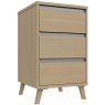 Trotton 3 Drawer Bedside Chest Trotton 3 Drawer Bedside Chest