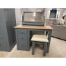 Clearance - Modo Single Pedestal Dressing Table, Mirror and Stool.