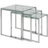 Contemporary Occasional Katrine Nest of Tables Clear Glass Contemporary Occasional Katrine Nest of Tables Clear Glass