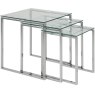 Contemporary Occasional Katrine Nest of Tables Clear Glass Contemporary Occasional Katrine Nest of Tables Clear Glass