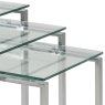 Contemporary Occasional Katrine Nest of Tables Clear Glass Contemporary Occasional Katrine Nest of Tables Clear Glass