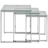 Contemporary Occasional Katrine Nest of Tables Clear Glass Contemporary Occasional Katrine Nest of Tables Clear Glass