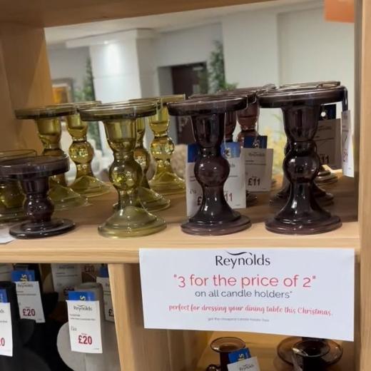 “3 for 2” on our candle holders 🕯️ perfect for dressing your dining table this Christmas ...