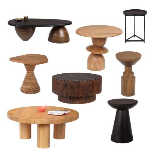Meet Amra 🌿 Handcrafted in India from solid mango wood, each coffee and end table is shaped into b...
